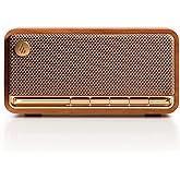Edifier Retro Wood Bluetooth Speaker,Wireless Portable Speakers with 20W Stereo Sound,Vintage Decor Speaker with AUX,USB Soundcard,Micro SD Brown