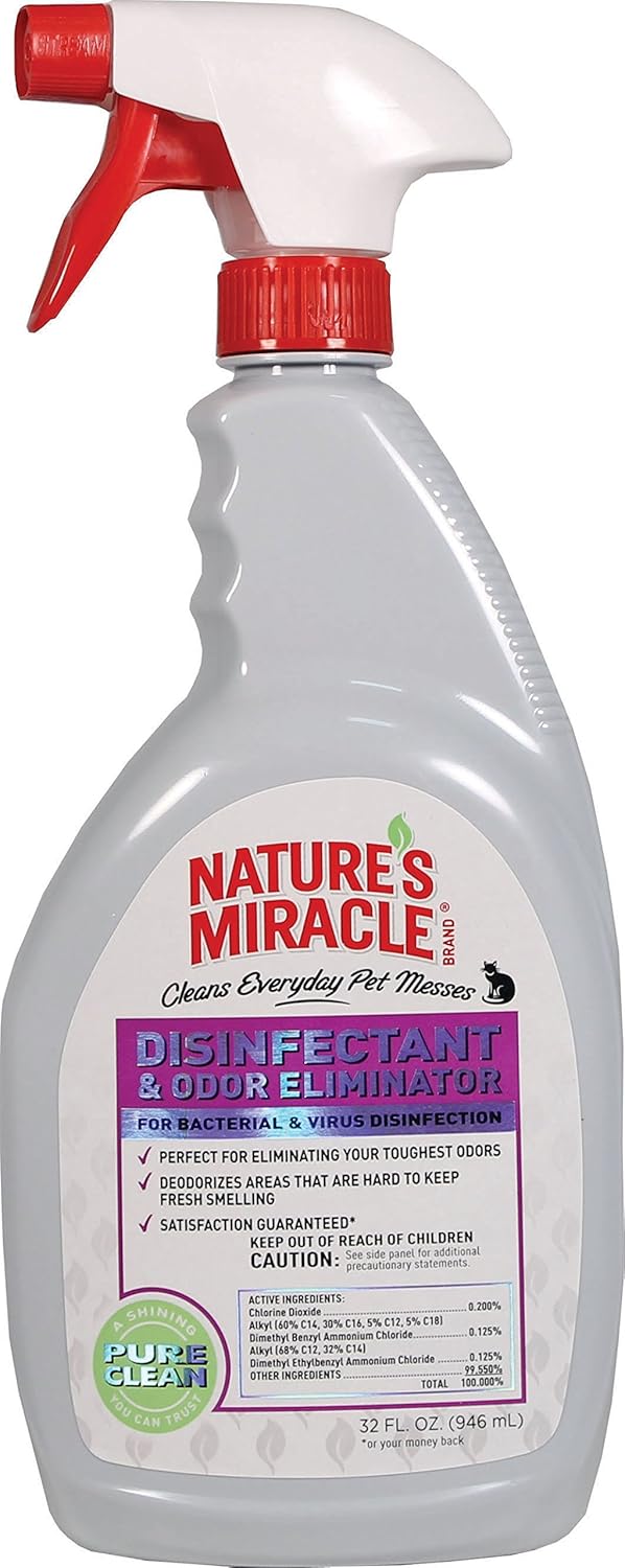 Nature's Miracle NM5481 Brand Disinfectant/Odor Eliminator, 32 oz