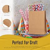 Thepaperbagstore 20 Brown Small Paper Party Bags With Handles 18x22x8cm view 4