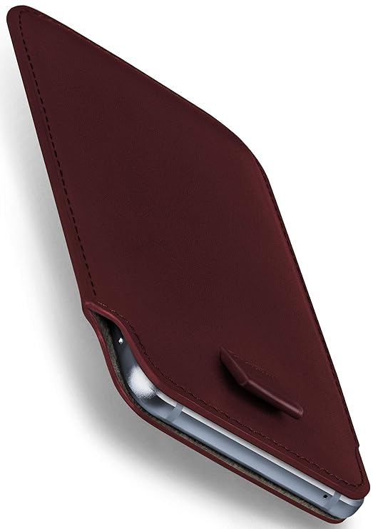 moex Nokia Lumia 630 | Hülle Rot Sleeve Slide Cover Ultra-Slim Schutzhülle Dünn Handyhülle für Nokia Lumia 630/635 Dual SIM C