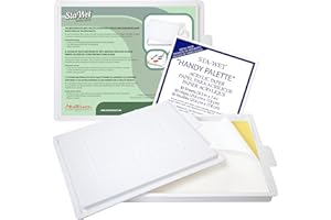 Masterson Sta-Wet Handy Palette Bundled Set, with 30 Acrylic Paper Refill Sheets, 8.5in x 7in Airtight Wet Painting Palette, Keeps Wet Paint Fresh for Days, Made in USA