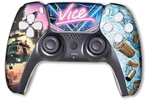 BABY CUDDLE BOX G. T. A. 6 Custom PS-5 Controller Wireless compatible with Play-Station 5 Console by BCB Controllers | Proudly Customized in USA with Permanent HYDRO-DIP Printing (NOT JUST A SKIN)