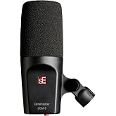 SE ELECTRONICS DynaCaster DCM6 XLR Dynamic Microphone with Built-in Preamp, Shockmount &amp; Pop Filter - Front-Addressed Cardioid Dynamic Mic for Streaming - Voiceover, Broadcasting &amp; Podcast Microphone