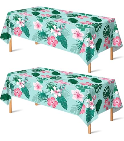 Amscan Aloha Paper Table Cover - 54" X 102", Tropical Hawaiian Party Decor - View #7