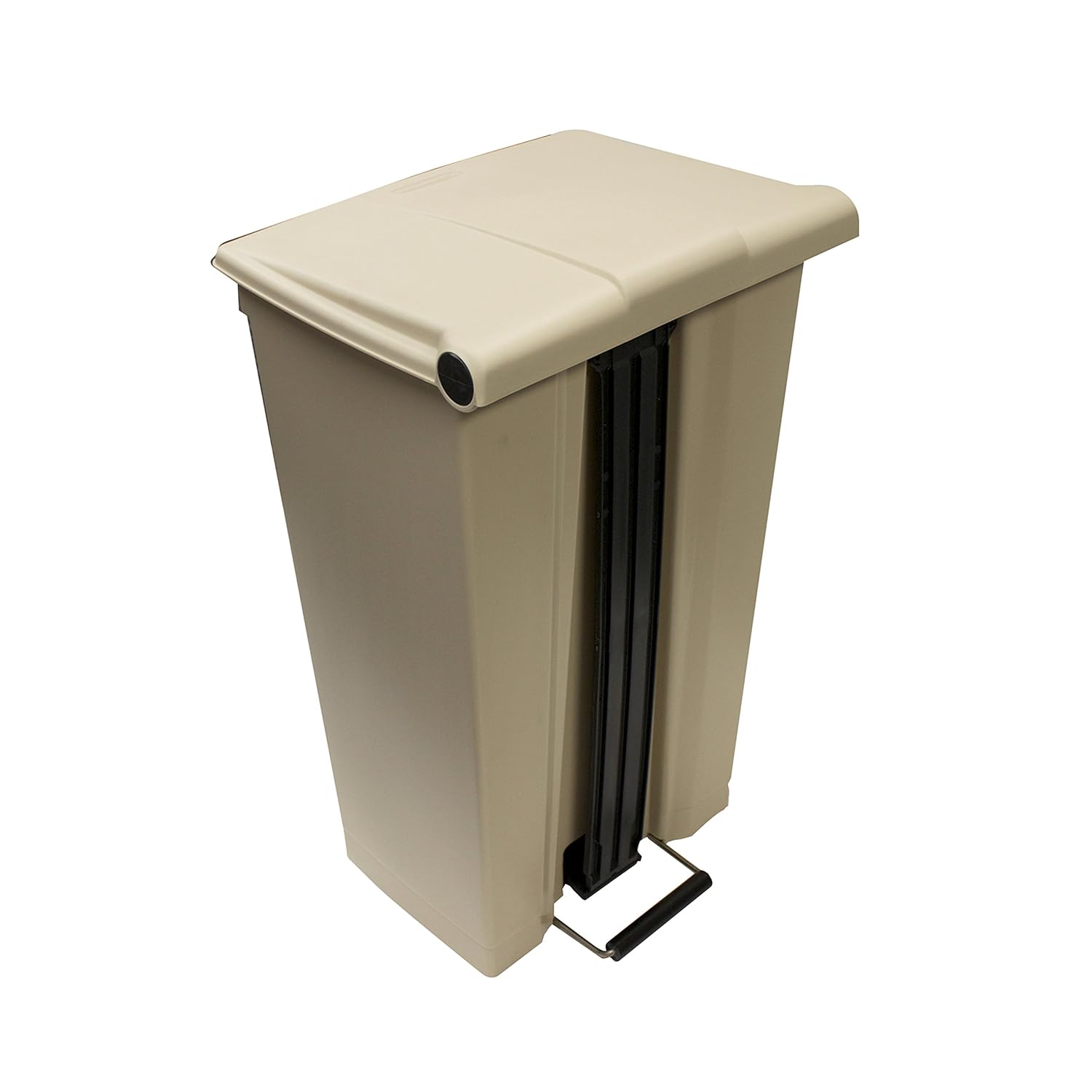 Rubbermaid Commercial 23gal HDPE Step On Mobile Trash Can - Beige, 87 L - Image 5
