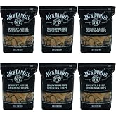 Jack Daniel's Tennessee Whiskey Barrel Smoking Oak Wood Chips for Charcoal, Gas, or Electric Grills and Smokers, 180 Cubic Inches (6 Pack)