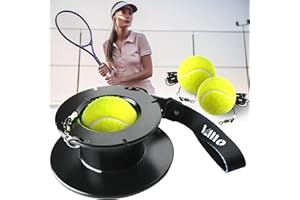 VAIIO Professional Tennis Trainer - Full Metal Portable Solo Rebounder with 3 High-Elastic String Balls, Ideal for Adults, Kids, Beginners & Advanced Players