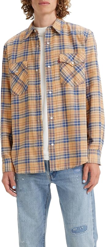 Relaxed Fit Western, Camicia Uomo, Krishan Plaid Lark, XS