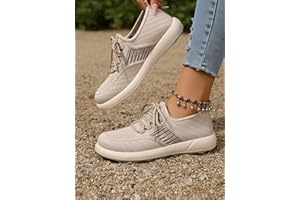 Knit Walking Shoes, Lightweight Slip on Sneakers, Comfortable Travel Gym Fitness Shoes