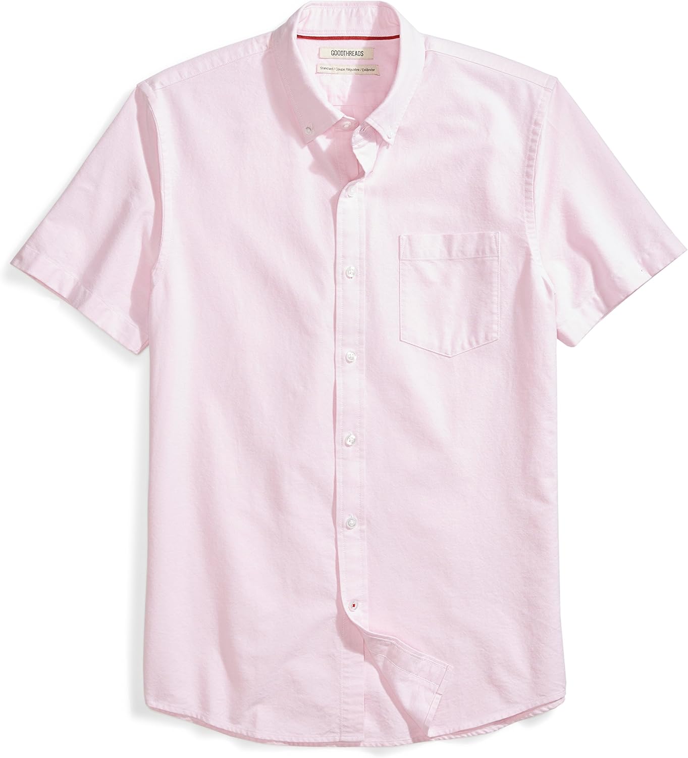  Brand - Goodthreads Men's Standard-Fit Short-Sleeve Oxford Shirt w/Pocket: Clothing