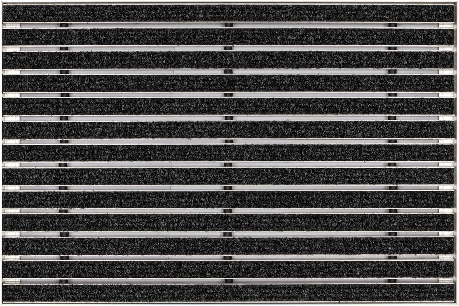 Schmutzfangmatte in 3 Größen Textilrips Alu Rahmen Alu Fußmatte Ultra