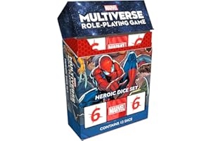 Marvel Multiverse Role-Playing Game Heroic DICE Set Acrylic Dice for Immersive Experience, Official Game Accessory for The Marvel Multiverse RPG - Made by CMON