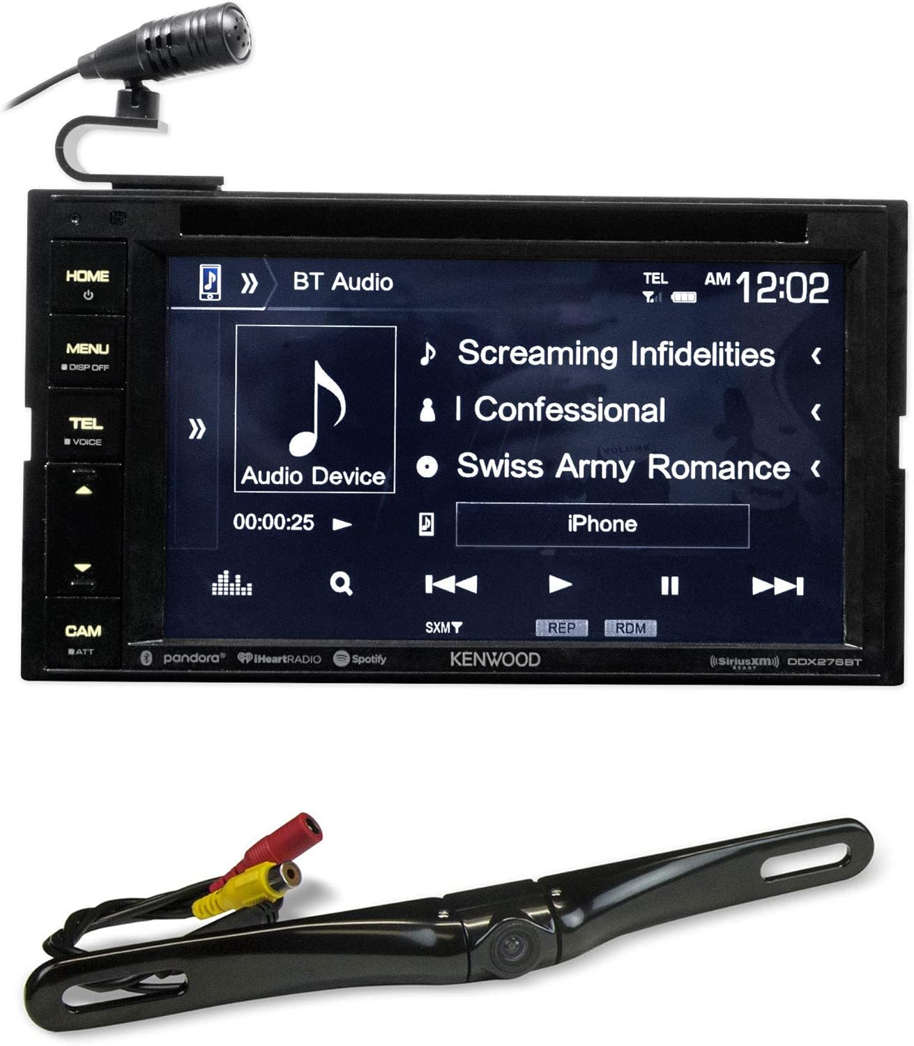 Kenwood DDX276BT 6.2" in-Dash DVD Monitor Bluetooth Receiver w/USB+Backup Camera