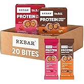 RXBAR Protein Energy Bites, 8g Protein, Gluten Free Energy Snacks, Protein Snacks, Variety Pack (2 Boxes, 20 Bites)