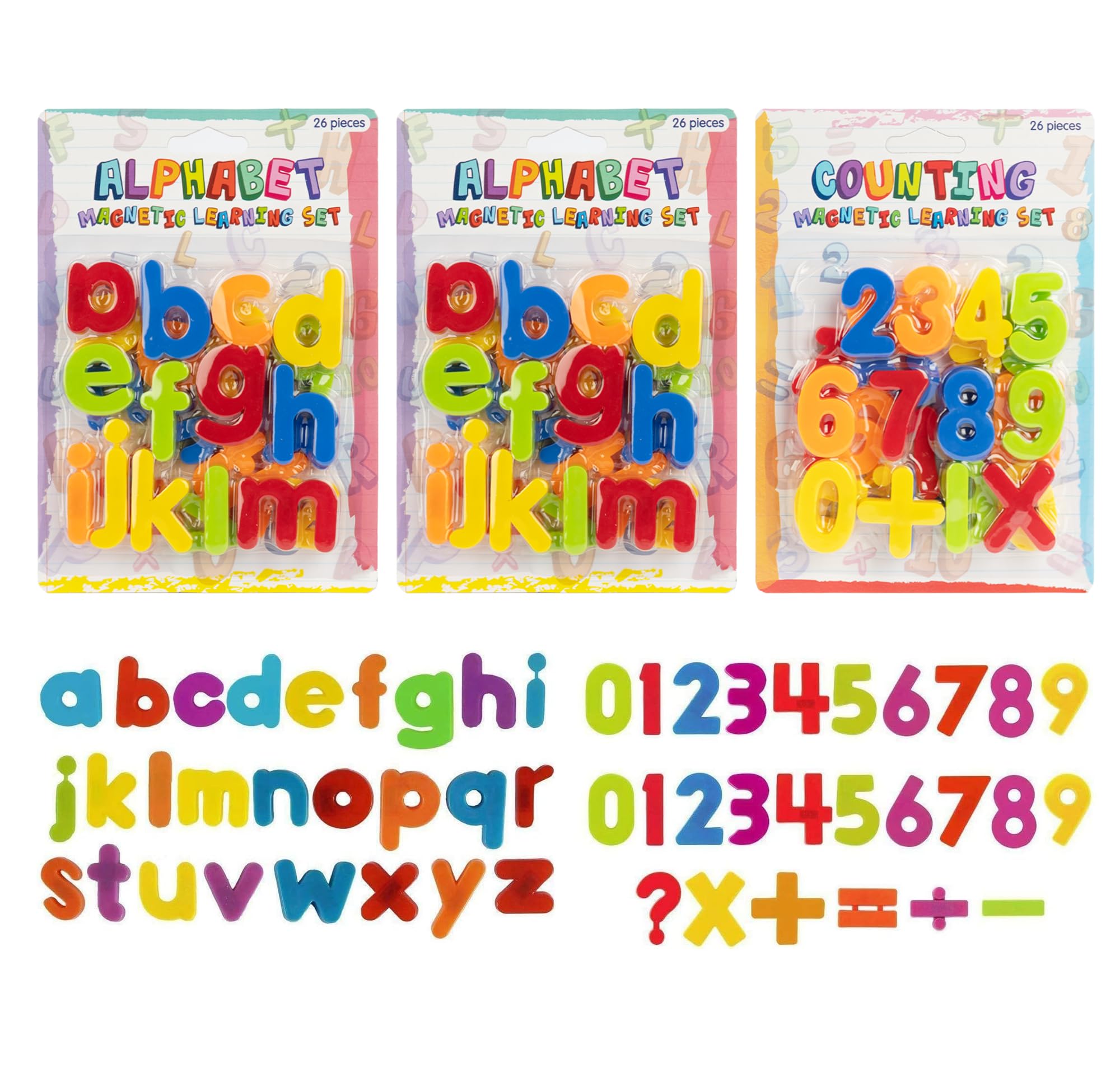 78 Magnetic Fridge Letters Numbers & Symbols Children Educational ABC Alphabet Learning Toy Great For Preschool Spelling Counting Home School Games