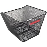 Sunlite Rack Top Mesh Basket, 13 x 16 x 8, Black | Sunlite Black Steel Mesh Rack Top Basket 13x16x8 for Bikes