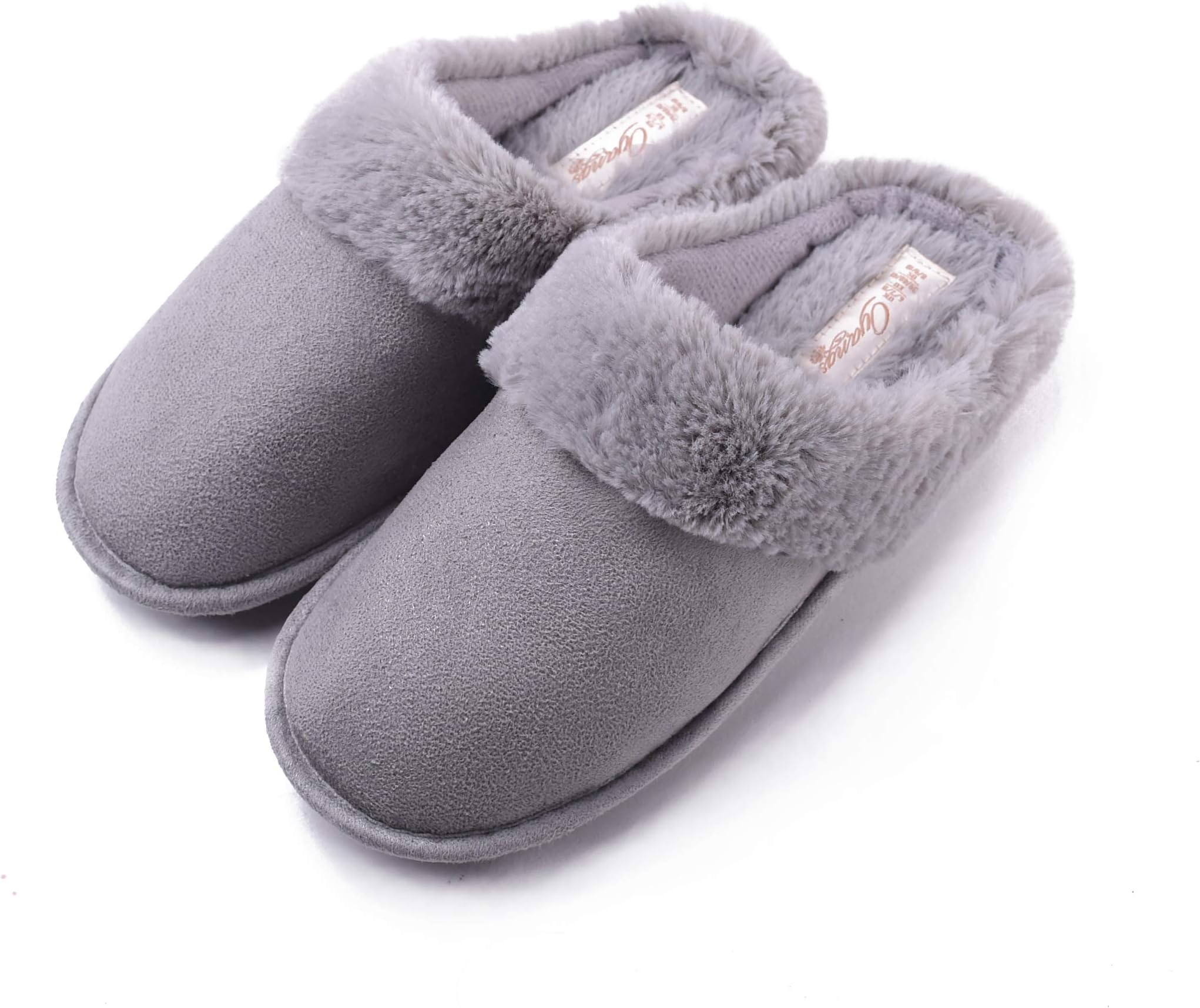 MiaowsLadies Slippers Women Size 6 7 8 Womens Womans Slippers Lady Slippers Fluffy Slippers Women Size 4 5 Fuzzy Slippers Mule Slipper Warm Indoor Slippers Bedroom Slippers S10