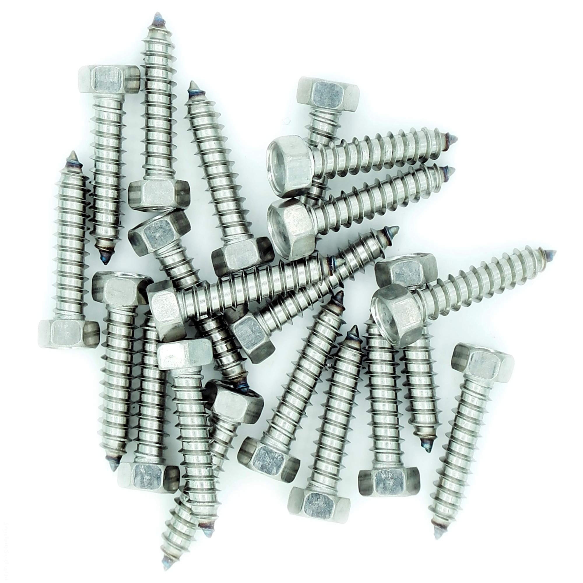 No.14 x 1.3 (6.3mm x 32mm) Hex Self-Tapping Screw - Stainless Steel (A2) (Pack of 20)