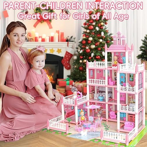 LUYE Stories Dollhouse for Girls Year Old Huge