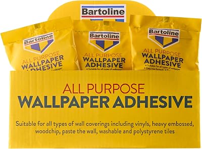 Bartoline All Purpose Wallpaper Adhesive 5 Roll Paste for All Wallpaper Types