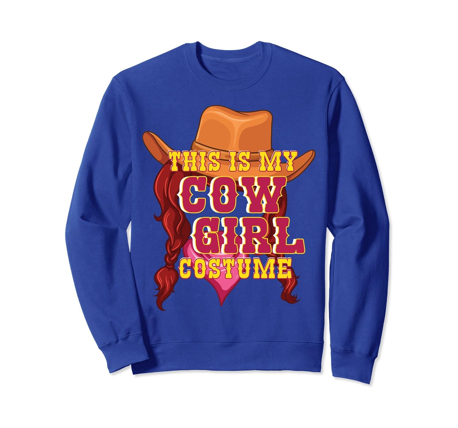 Cow Girl Halloween Party Funny Sweatshirt Costume Gift Women-ANZ