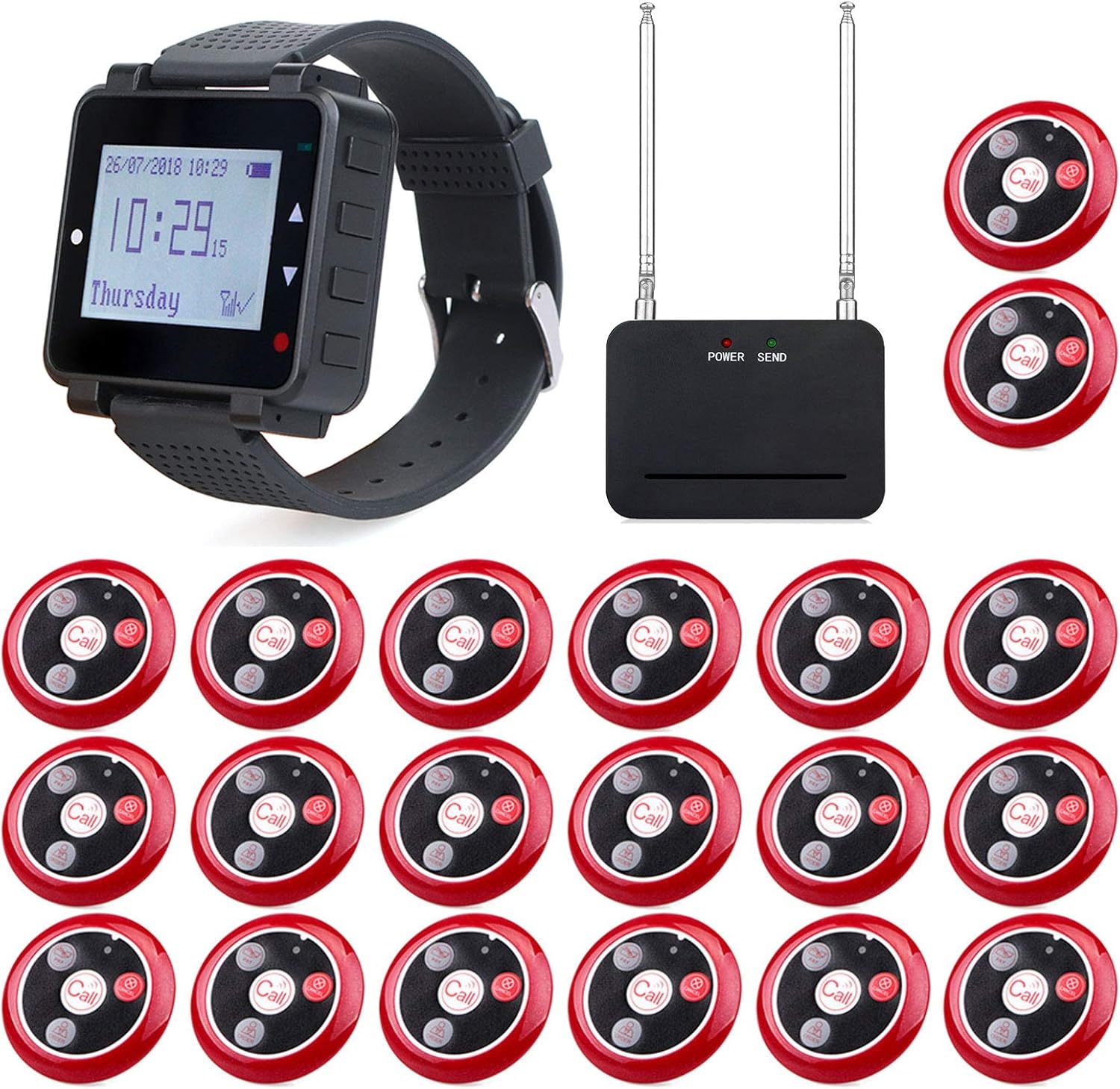 Retekess T128T117 Pager System, Wireless Call System Amazon.de