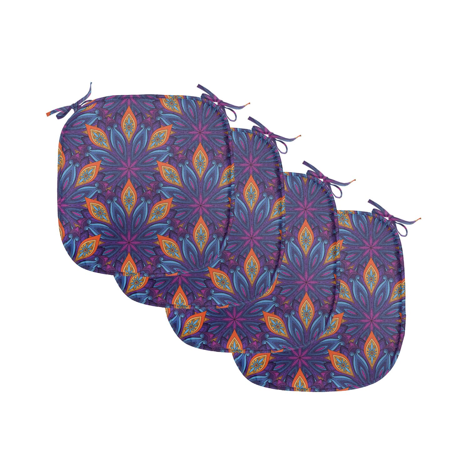 Ambesonne Mandala Chair Seating Cushion Set of