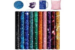 LUCKY GODDNESS Sublimation Transfer Sheets for Heat Press Machine,12x12 Inch Blue Black Green Purple Sublimation Transfer Paper for Heat Press Machine, 10 Sheets