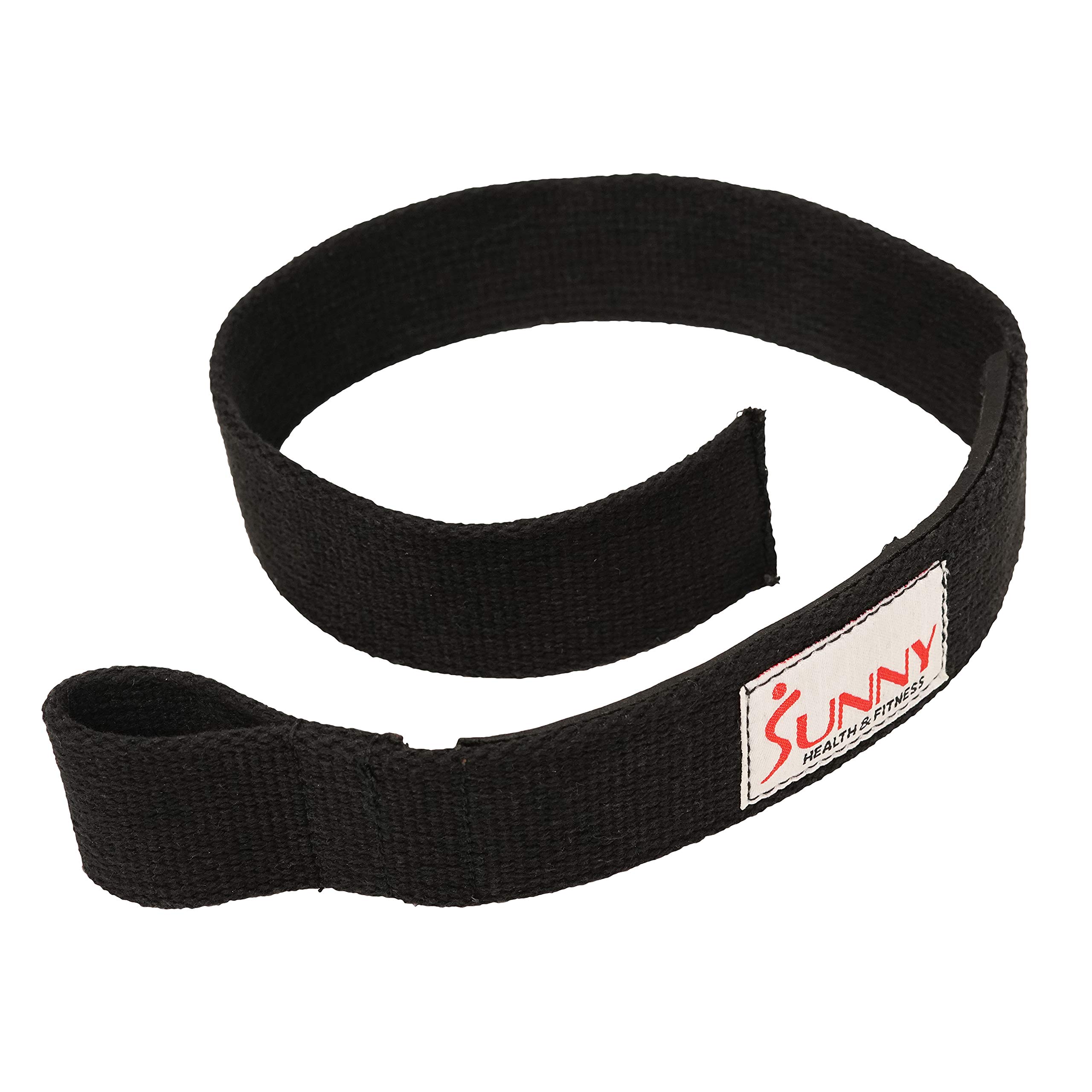 Sunny Health & Fitness Lifting Straps with Neoprene Padding, 2000lb Weight Capacity Heavy Duty Workout Wrist Straps for Weightlifting and Cross Training (Pair), Black