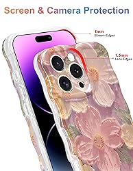 Jusy Case for iPhone 11 Pro Max, Colorful Retro Oil