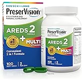PreserVision AREDS 2 + Multivitamin, #1 Eye Doctor Recommended Brand, 2-in-1 Eye Vitamin with Lutein, Zeaxanthin, Zinc, and Vitamin C, D & E, 100 Softgels