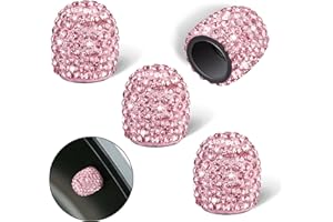 WINKA 4Pcs Bling Car Tire Valve Stem Caps Diamond Bling Dustproof Car Wheel Tire Valve Caps Crystal Decor Universal Shiny Whe