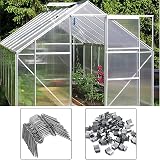 POPOYU 150Pcs Greenhouse Glass Clips 75W 75Z Spring Glazing Window Fixing view 5