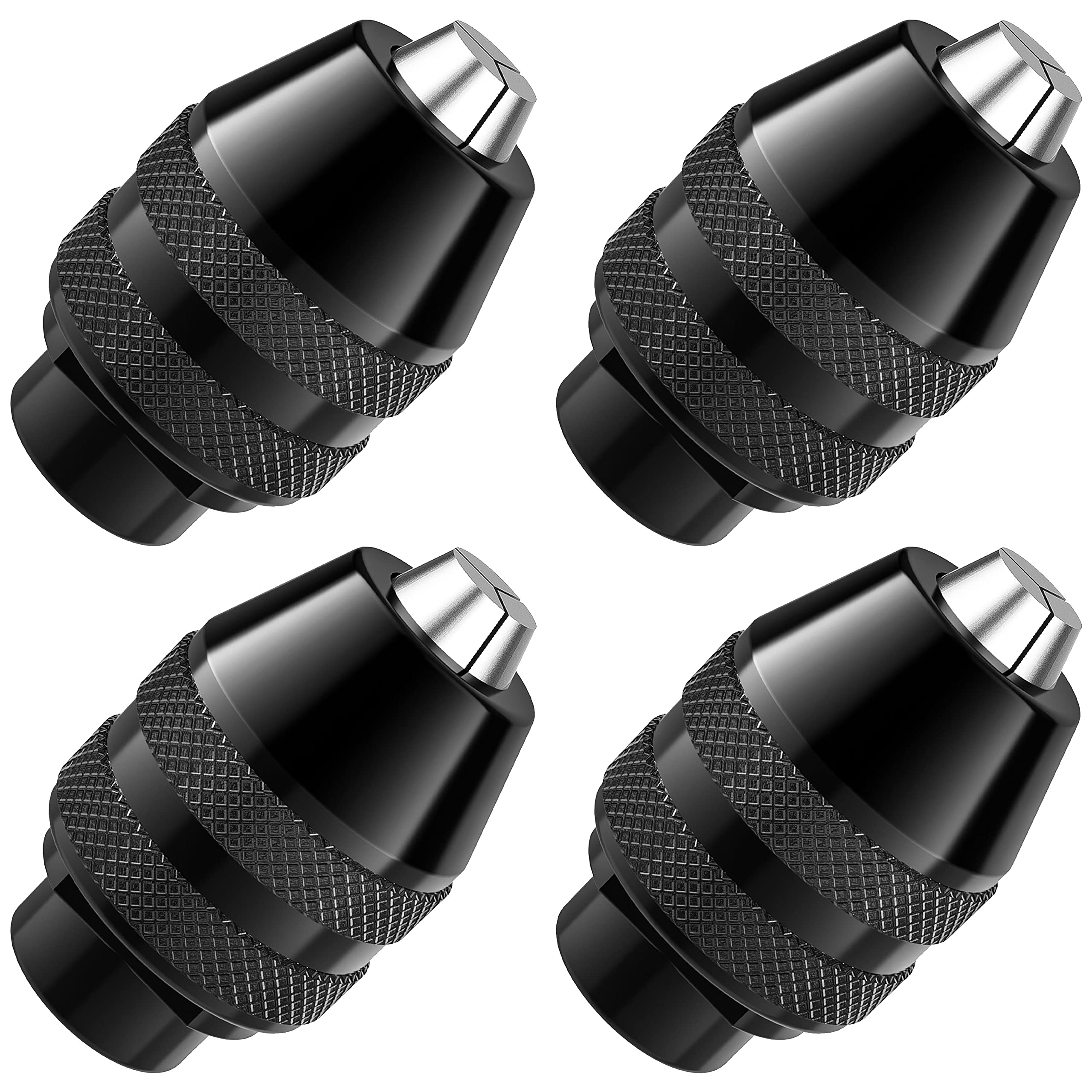 4486 Multi Chuck for Dremel 4 Pack, Mellbree 0.8-3.2mm Drill Keyless Bit Chuck Shank Rotary Tool Change Kit Compatible for Dremel 4486 Part Rotary Tools 3000 4000 7700 8200