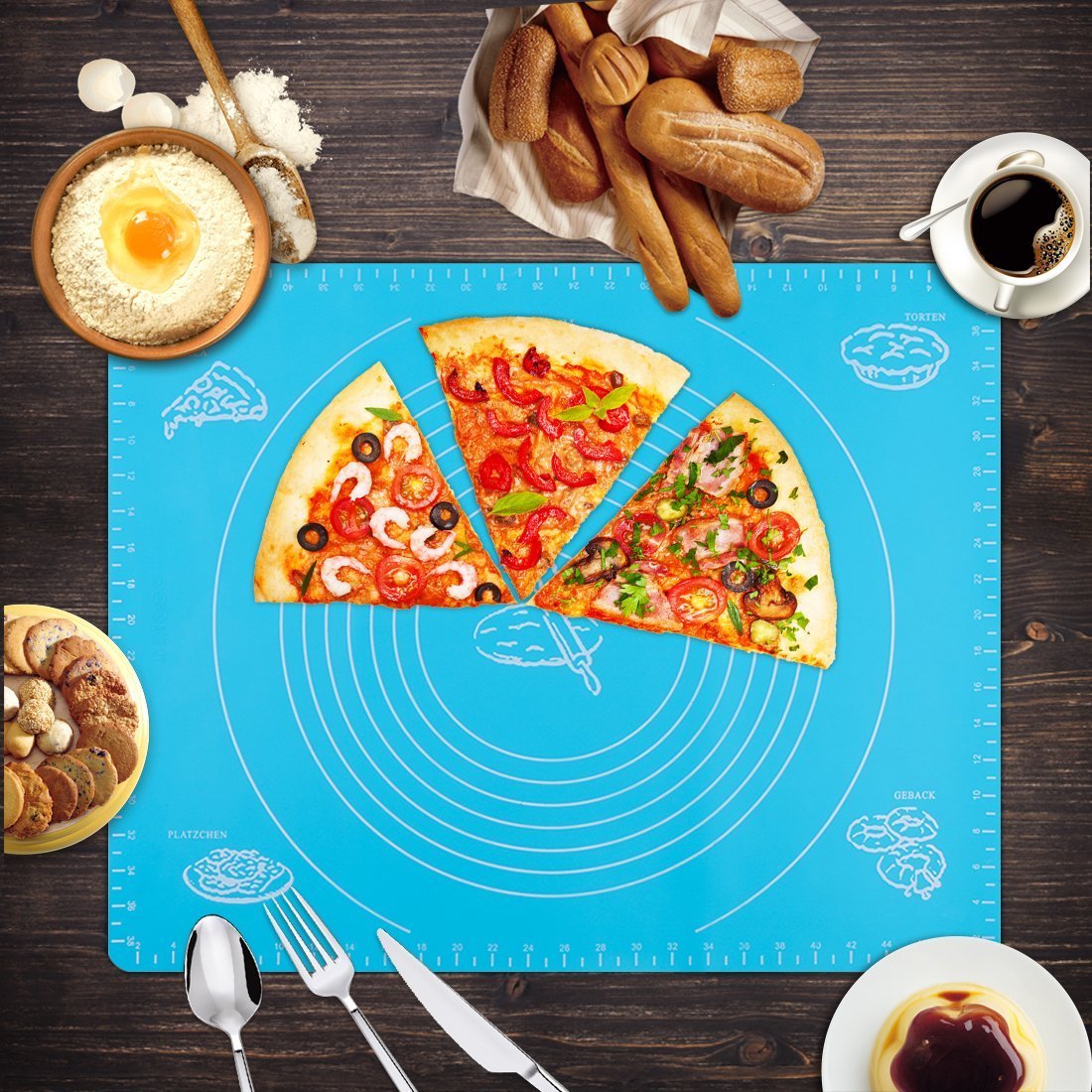 Inchant Silicona Formas para pastelería Mat balanceo con ...