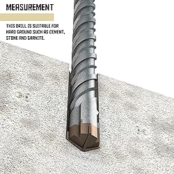 TANG SDS Plus 1-1/8 Inch x 13-3/4 Inch Roatry
