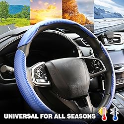 3 Pc Car Carbon Fiber Anti-Skid Steering Wheel