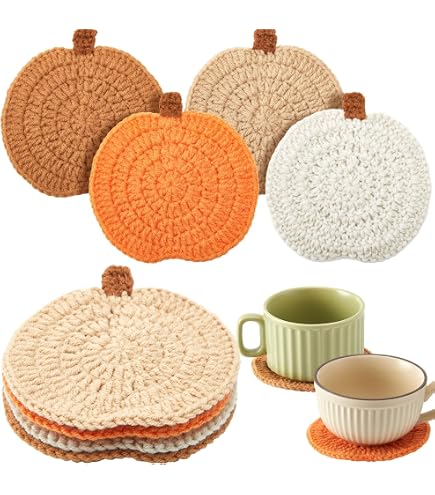 Abbott Collection Herbst-Löffel-Set – 4 Kleine Holzlöffel Mit Kürbis-Motiv, 12,7 Cm, Perfekt Für Kürbis-Latte & Deko
