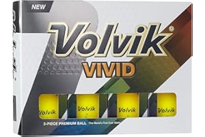Volvik Vivid Matte Finished Colored Golf Balls (One Dozen)