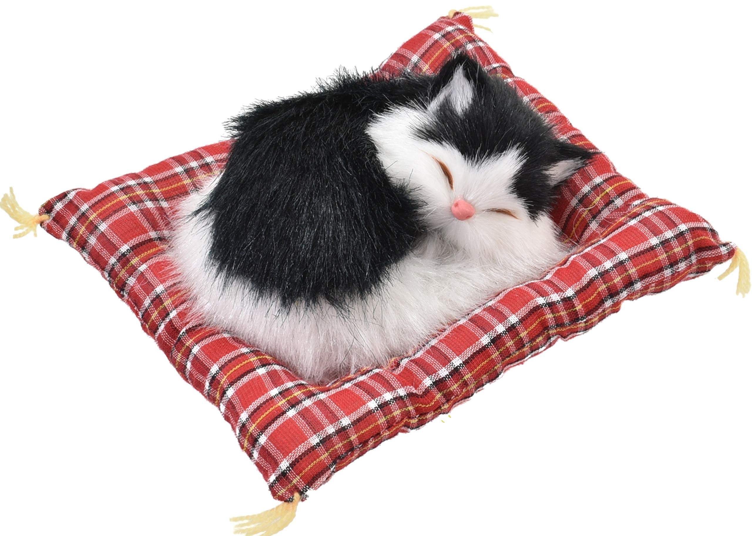 KandyToys 13cm CATS LYING ON BLANKETS - 4 ASSORTED/ONLY 1 SUPPLIED