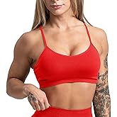 Gymreapers Seamless Sports Bra for Women - Wireless Compression Padded Supportive Bras for Gym, Yoga, & Fitness