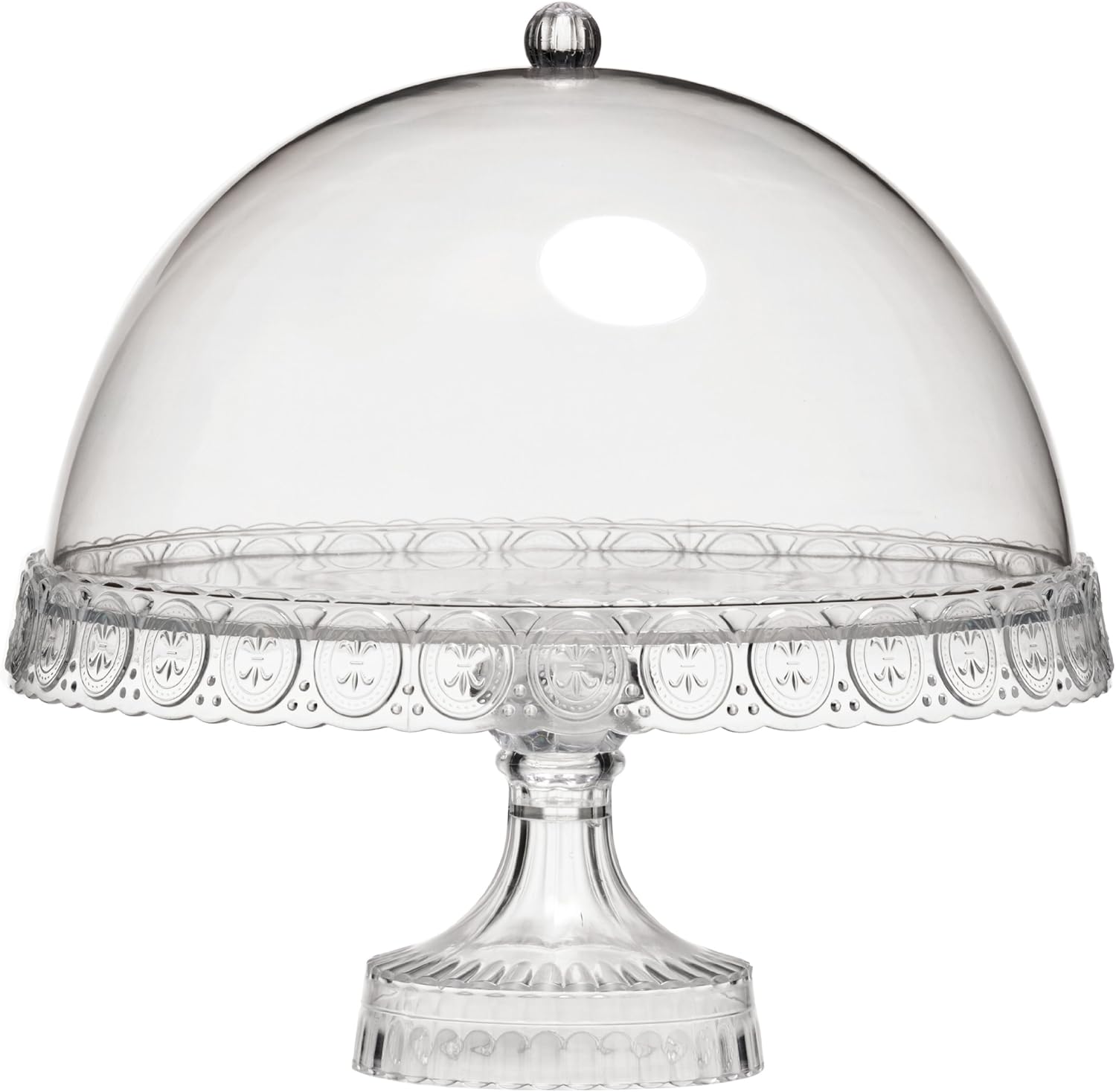 Premier Housewares Cake Stand With Lid Plastic Cupcake Stand