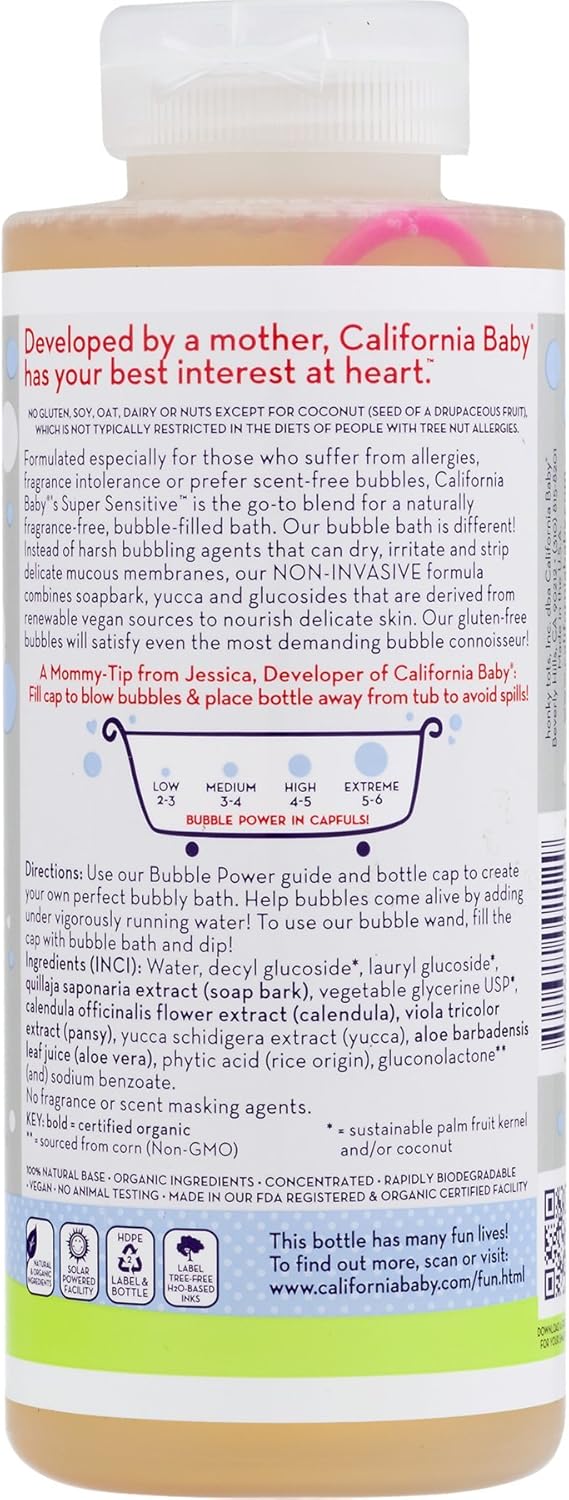 California Baby Bubble Bath - Super Sensitive, 13 oz (Pack of 2): Health & Personal Care