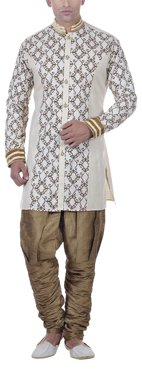 new looks men's cotton kurta and pyjama set