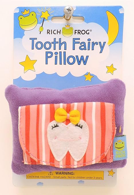 Amazon Com Rich Frog Girl Tooth Tooth Fairy Pillow And Tooth