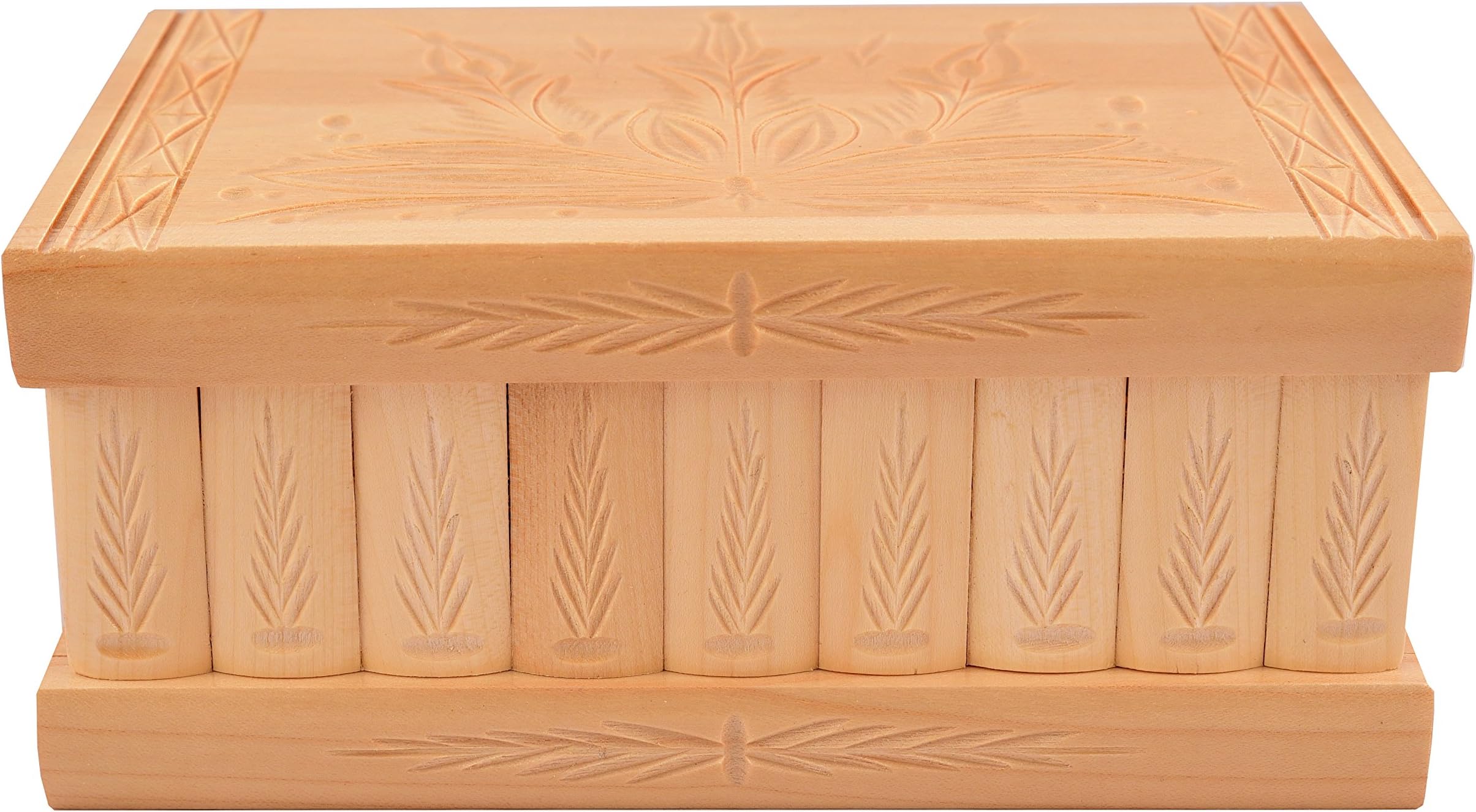 Handcrafted Wooden Jewelry Puzzle Box (Large) - Secret Hidden Key & Storage Compartment for Rings, Necklaces, Earrings - Girls, Teens, Men and Women