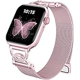 Zedoli Metal Milanese Loop Compatible with Apple Watch Band for Women 40mm 41mm 42mm 44mm 45mm 46mm 38mm, Magnetic Stainless Steel Mesh Strap with DC-Shape for iWatch Series 11 10 9 8 7 6 5 4 3 2 1 SE