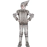 Tin Fellow Costume for Kids - Shirt, Pants, Wrist Cuffs, Boot Covers, and Hood