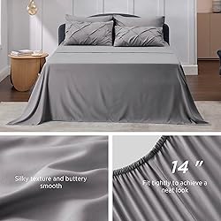 Bedsure Mint Green Comforter Set Queen - Bed in a