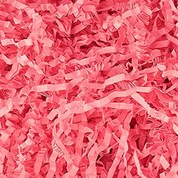 mxxkms 2.2 LB Pink Crinkle Paper Filler - Shredded
